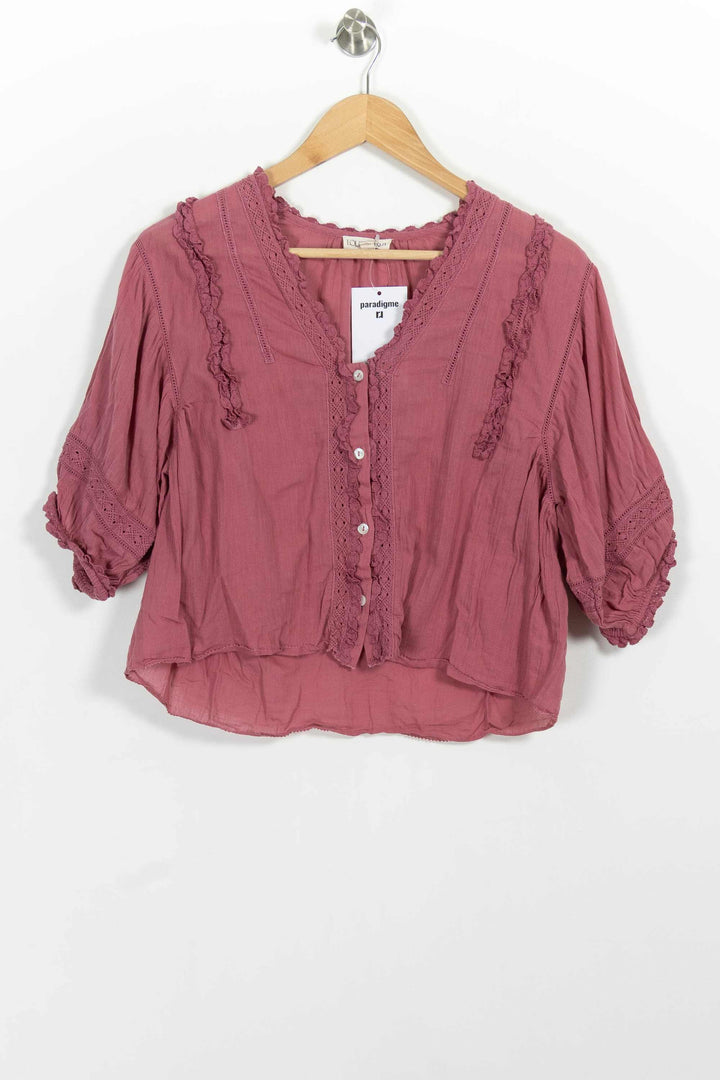 Blouse Rose - Taille S/36 de la marque Louise Misha | PARAD101086 - Vendu par Paradigme - Image 2