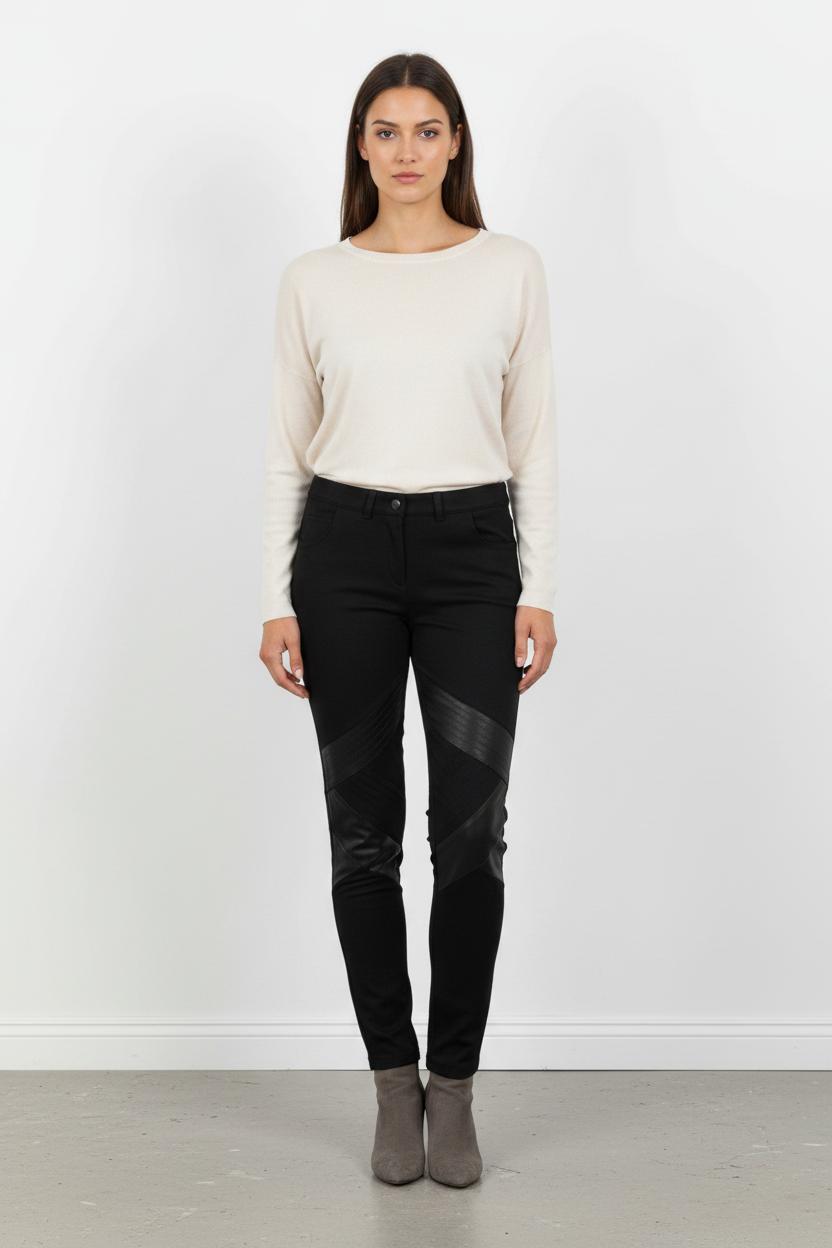 Legging Noir - Taille S/36 de la marque Vanessa Bruno - Athé | PARAD101092 - Vendu par Paradigme - Image 1