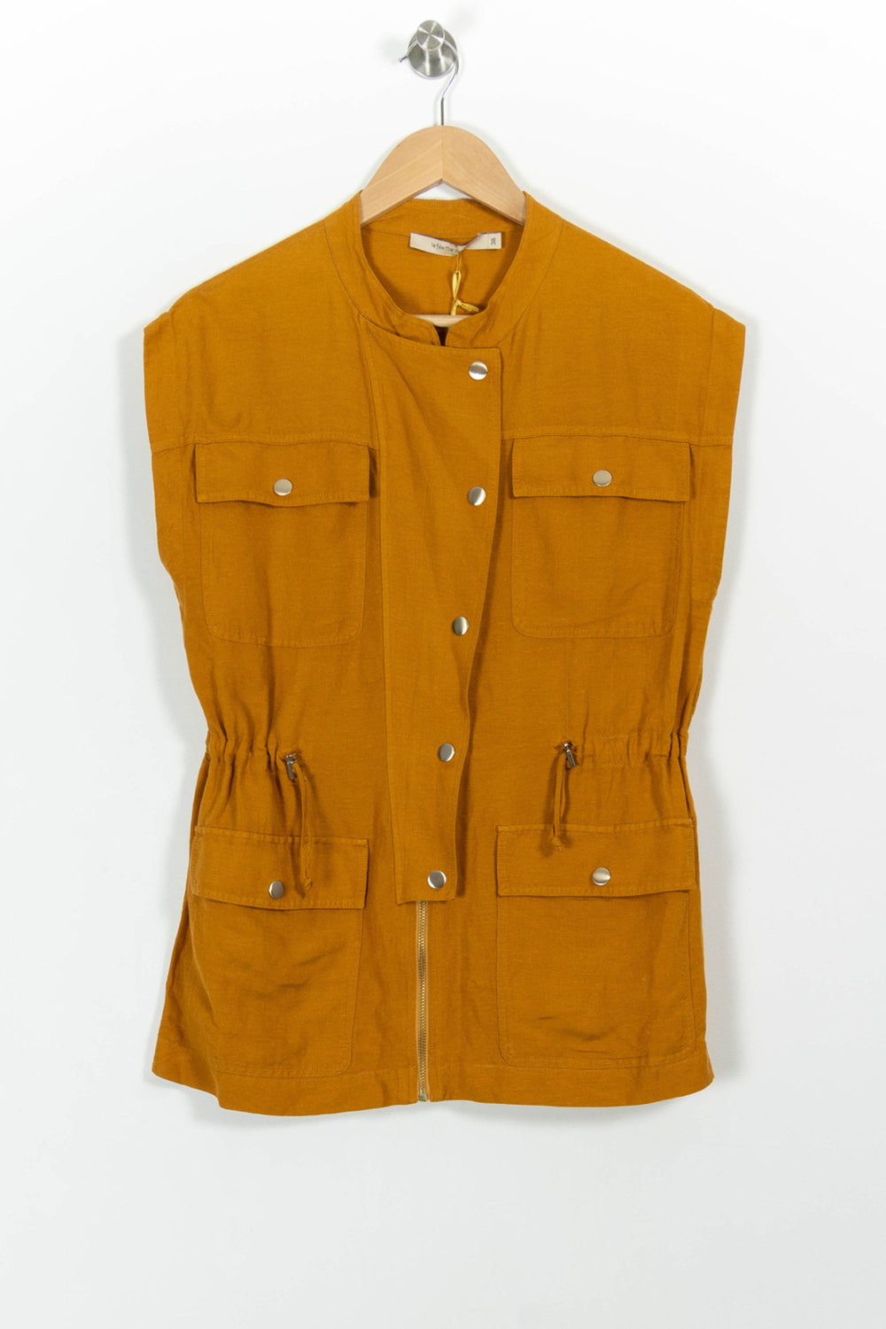 Gilet Sans Manches Jaune - Taille M/38 de la marque La Fée Maraboutée | PARAD101094 - Vendu par Paradigme - Image 2