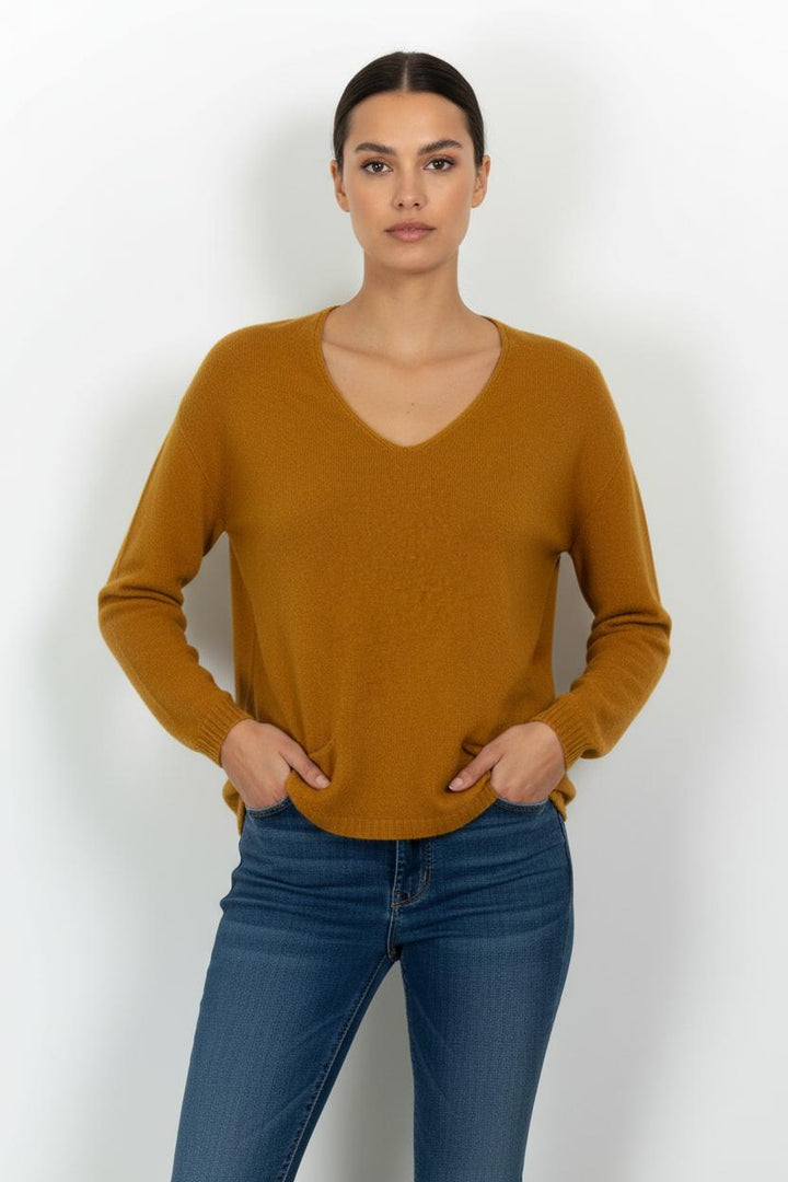 Pull Jaune - Taille M/38 de la marque La Fée Maraboutée | PARAD101095 - Vendu par Paradigme - Image 1