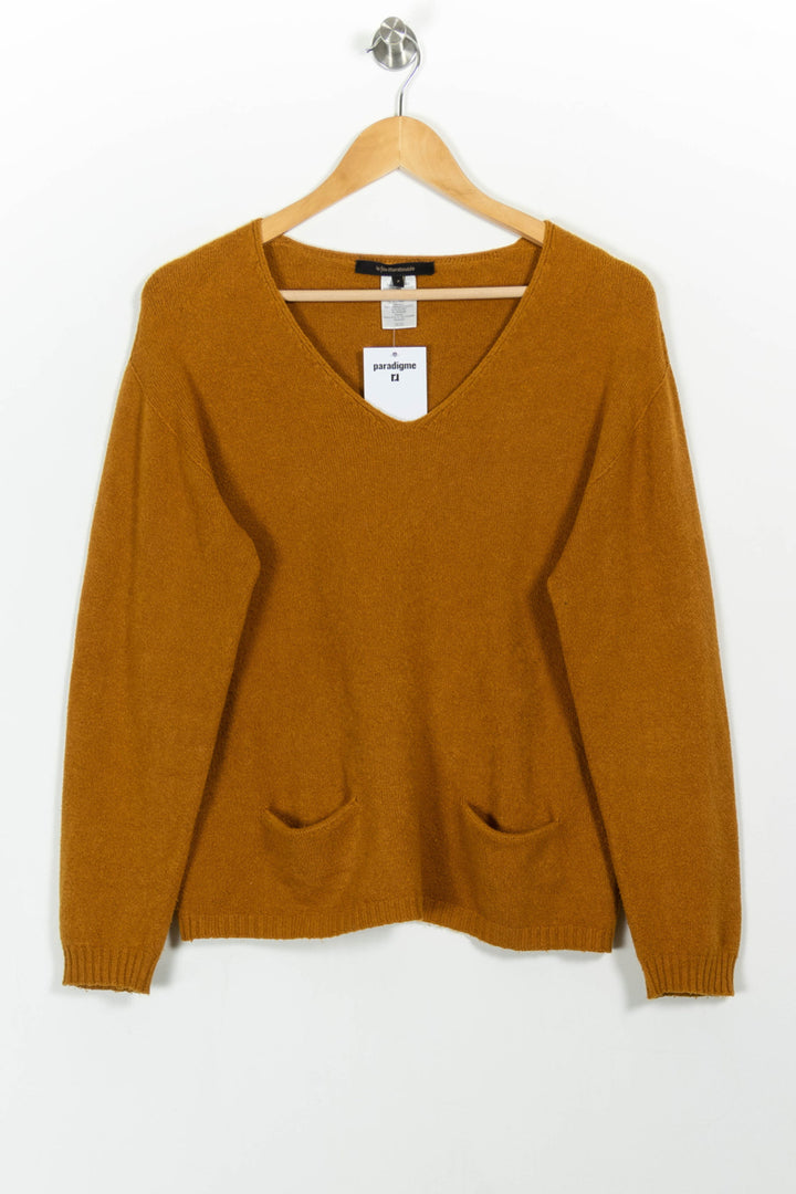 Pull Jaune - Taille M/38 de la marque La Fée Maraboutée | PARAD101095 - Vendu par Paradigme - Image 2