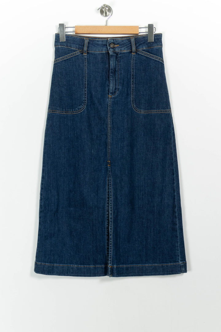 Jupe Longue Bleue - Taille M/38 de la marque La Fée Maraboutée | PARAD101098 - Vendu par Paradigme - Image 2