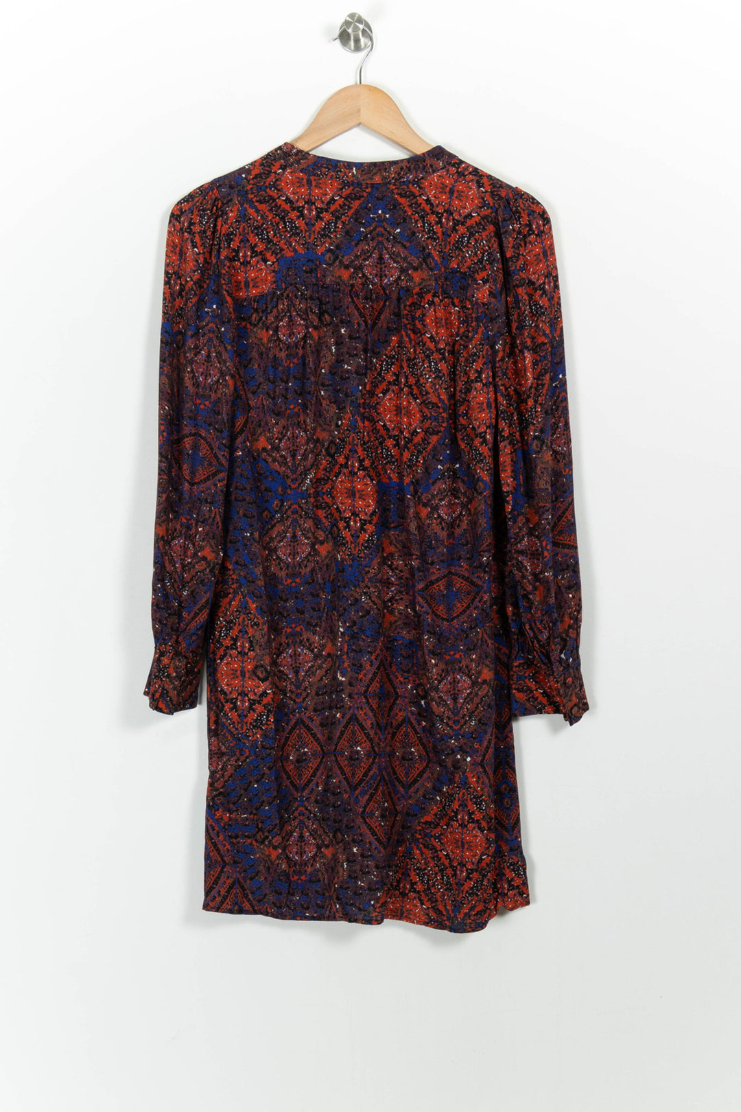 Robe Droite Rouge et Bleue - Taille M/38 de la marque La Fée Maraboutée | PARAD101102 - Vendu par Paradigme - Image 4