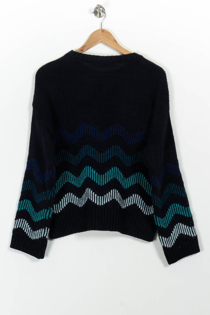 Pull Bleu et Vert - Taille S/36 de la marque La Fée Maraboutée | PARAD101106 - Vendu par Paradigme - Image 4