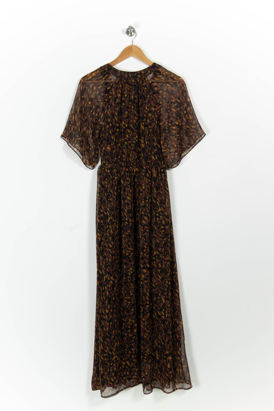Robe Longue Marron et Noire - Taille S/36 de la marque Sud express | PARAD101112 - Vendu par Paradigme - Image 4