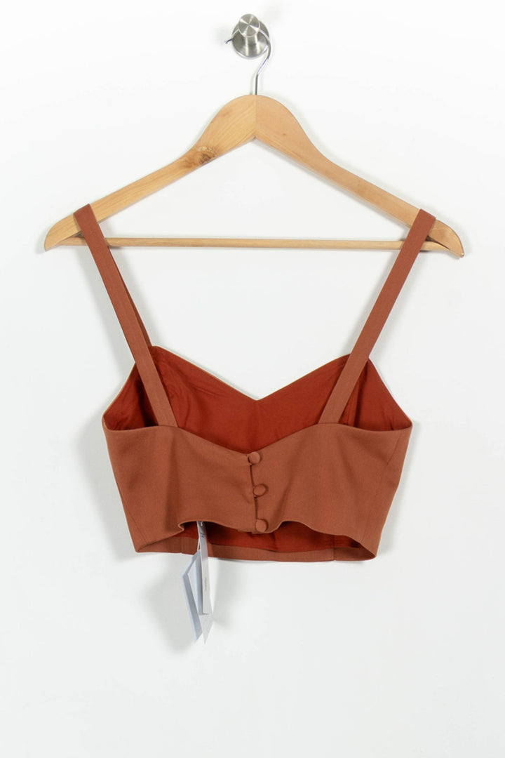 Cropped Marron - Taille XS/34 de la marque Maison Lemoine | PARAD101117 - Vendu par Paradigme - Image 4