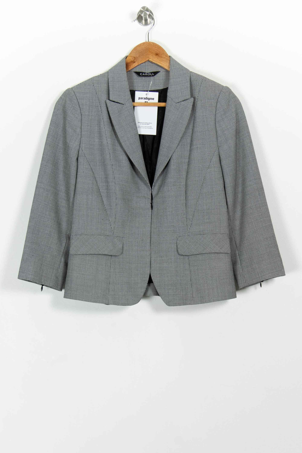 Blazer Gris - Taille M/38 de la marque Caroll | PARAD101121 - Vendu par Paradigme - Image 2