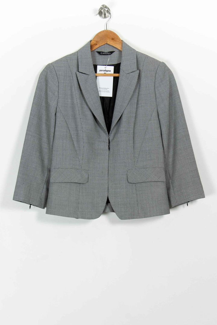 Blazer Gris - Taille M/38 de la marque Caroll | PARAD101121 - Vendu par Paradigme - Image 2