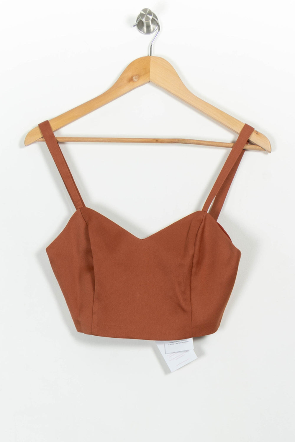 Crop top Marron - Taille S/36 de la marque Maison Lemoine | PARAD101126 - Vendu par Paradigme - Image 2