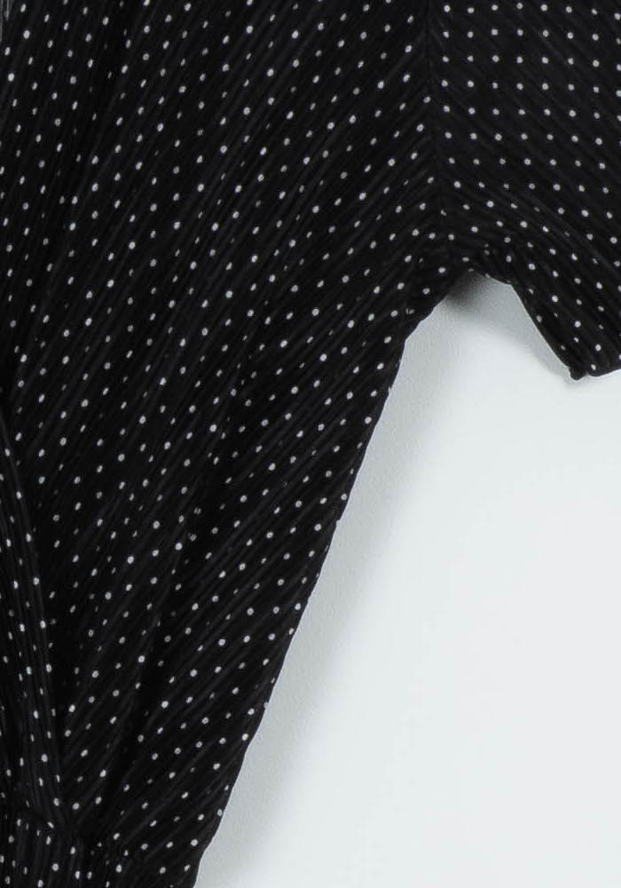 Combinaison Noire à Pois Blancs - Taille S/36 de la marque La Fée Maraboutée | PARAD101128 - Vendu par Paradigme - Image 3