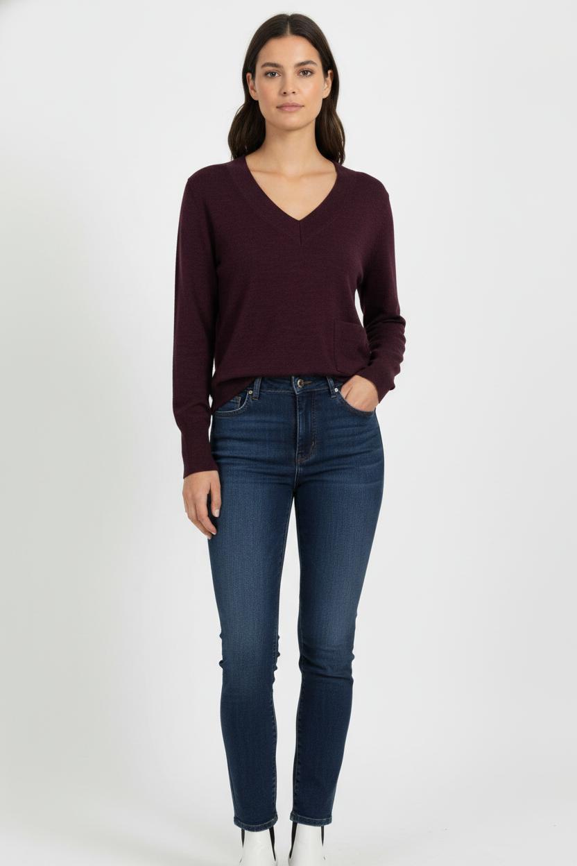 Pull Violet - Taille S/36 de la marque Rodier | PARAD101135 - Vendu par Paradigme - Image 1