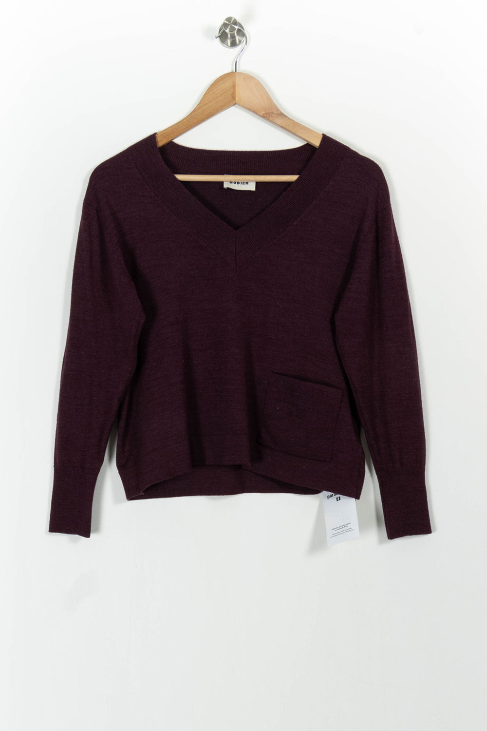 Pull Violet - Taille S/36 de la marque Rodier | PARAD101135 - Vendu par Paradigme - Image 2