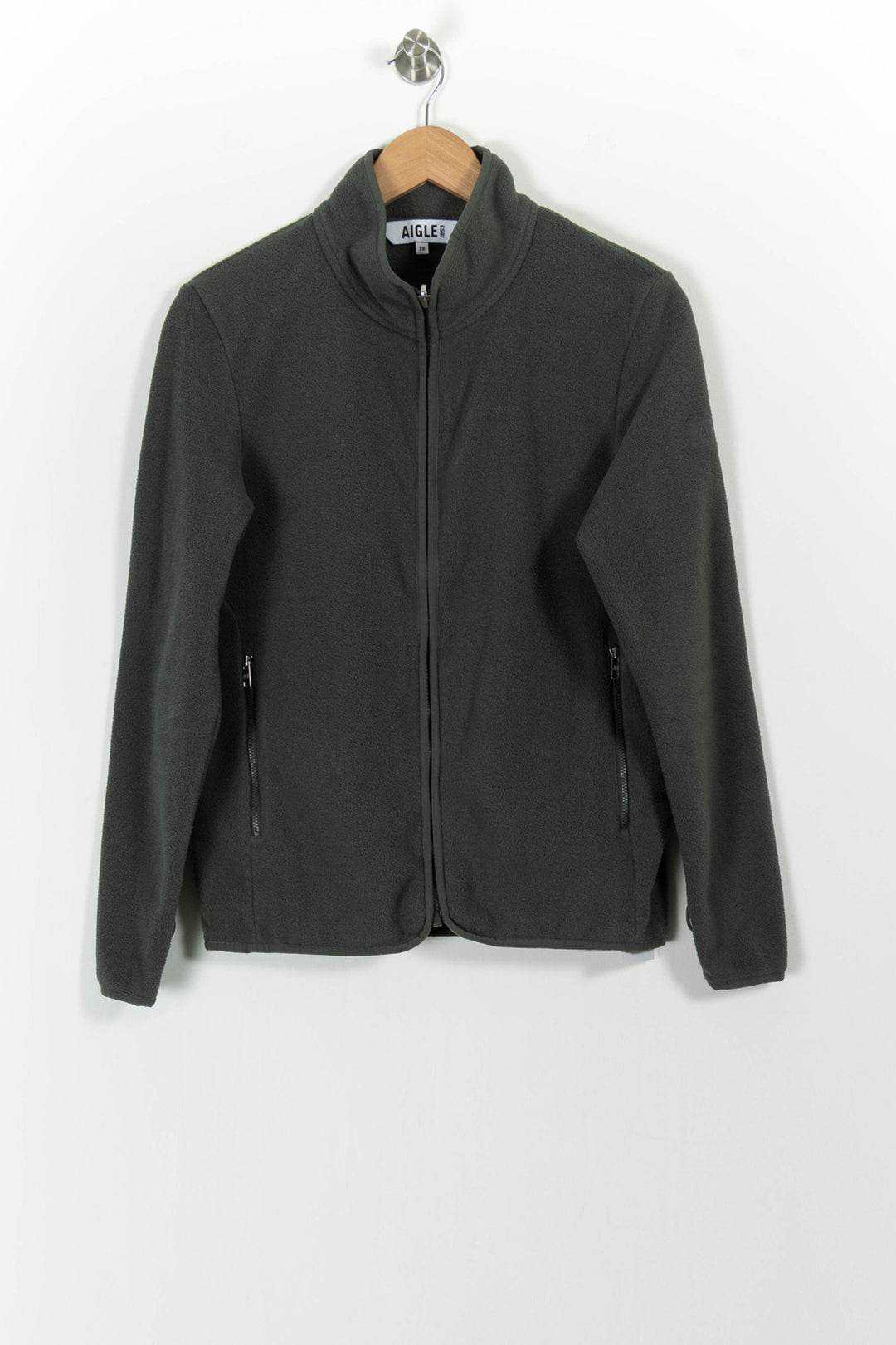 Veste Polaire Verte - Taille M/38 de la marque Aigle | PARAD101142 - Vendu par Paradigme - Image 2