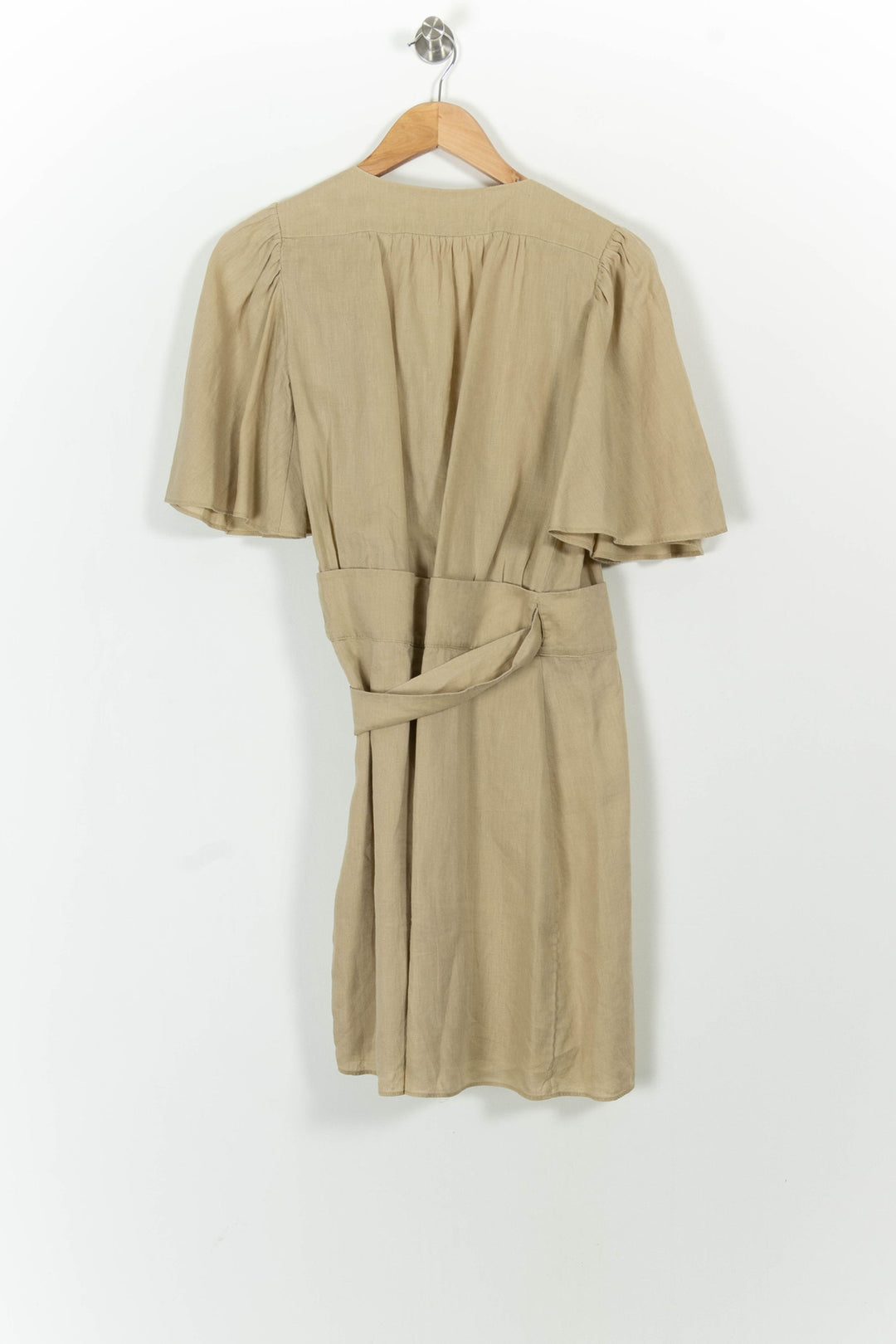 Robe courte beige - Taille S/36 de la marque Vanessa Bruno | PARAD101143 - Vendu par Paradigme - Image 4