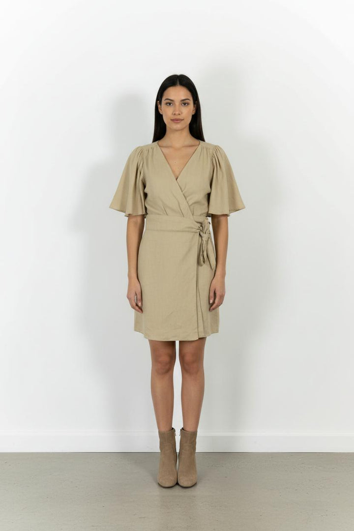 Robe courte beige - Taille S/36 de la marque Vanessa Bruno | PARAD101143 - Vendu par Paradigme - Image 1