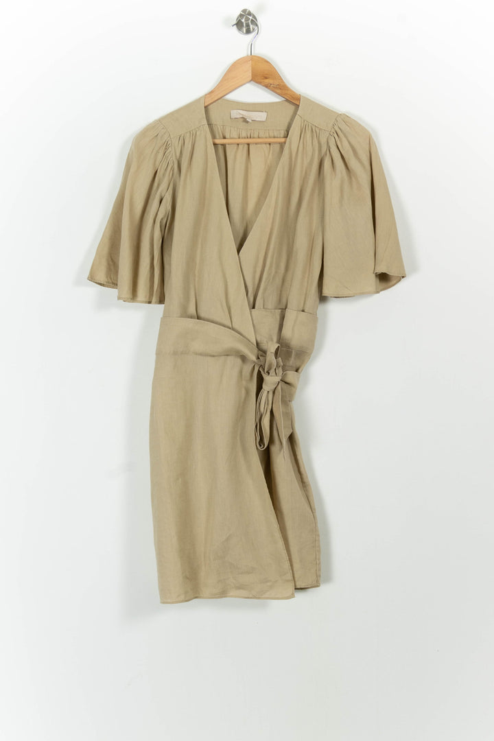Robe courte beige - Taille S/36 de la marque Vanessa Bruno | PARAD101143 - Vendu par Paradigme - Image 2