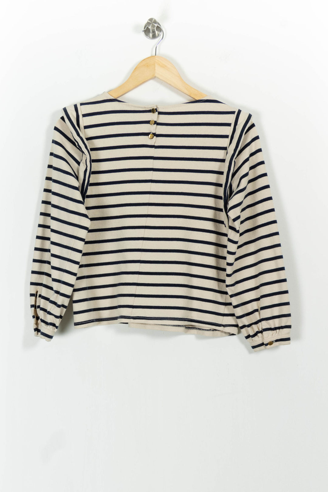 Marinière Écrue et Marine - Taille M/38 de la marque Rosaé Paris | PARAD101145 - Vendu par Paradigme - Image 4