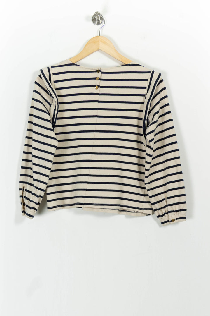 Marinière Écrue et Marine - Taille M/38 de la marque Rosaé Paris | PARAD101145 - Vendu par Paradigme - Image 4
