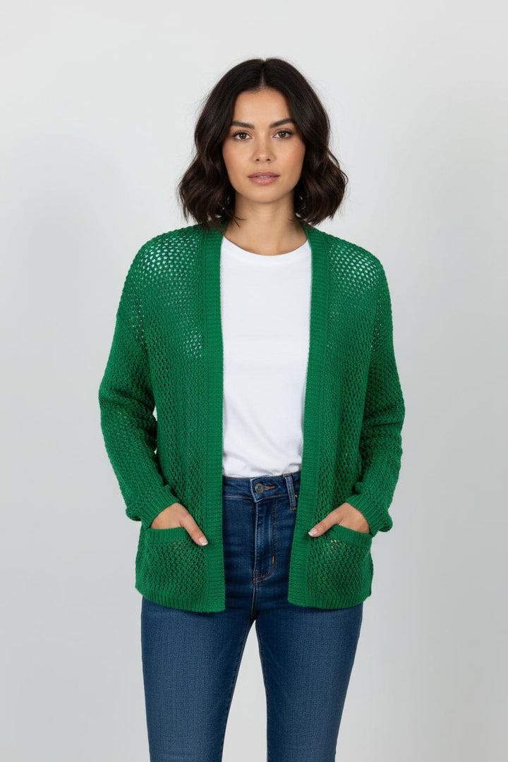 Gilet Vert - Taille XS/34 de la marque La Fée Maraboutée | PARAD101151 - Vendu par Paradigme - Image 1