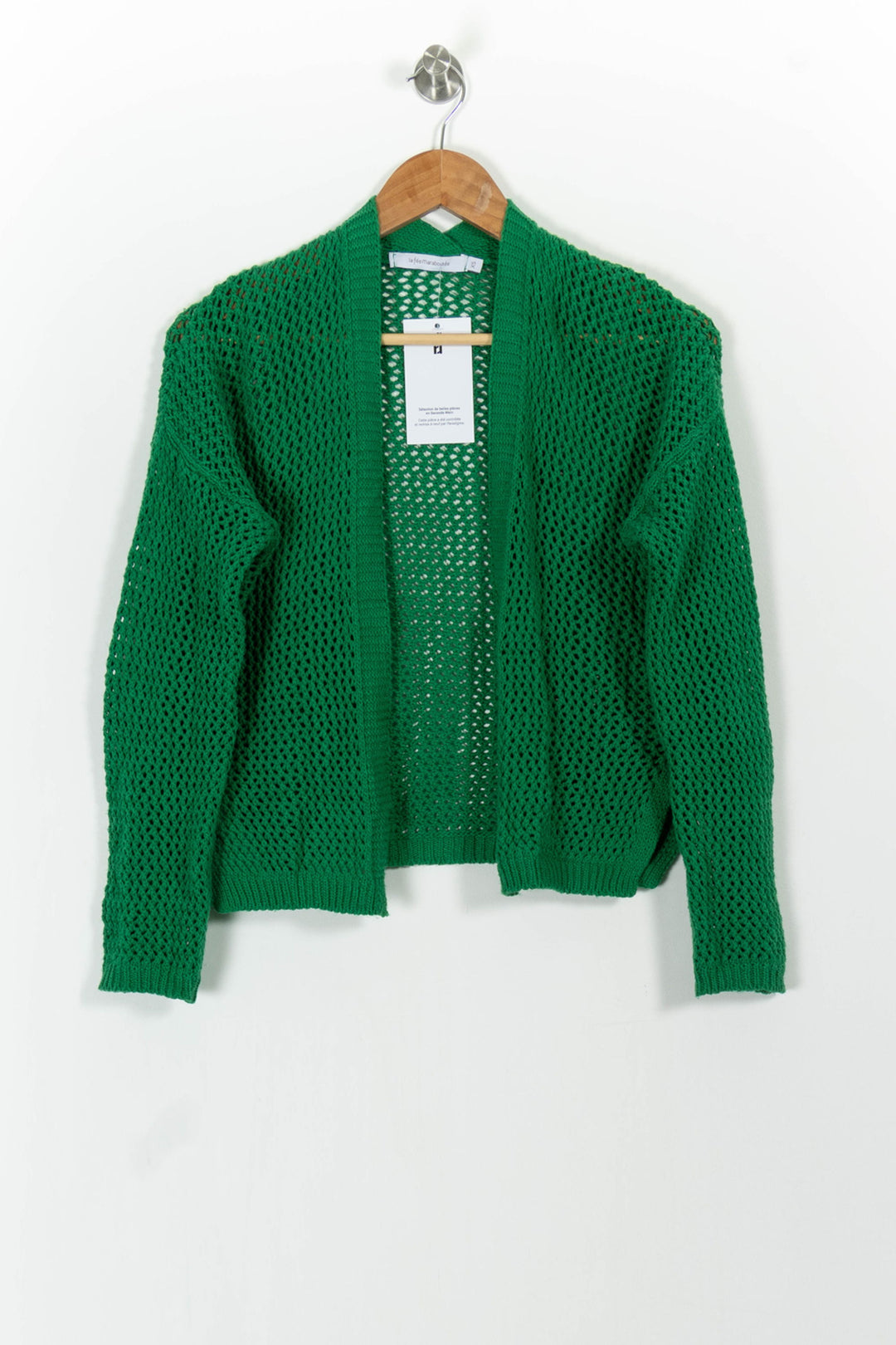 Gilet Vert - Taille XS/34 de la marque La Fée Maraboutée | PARAD101151 - Vendu par Paradigme - Image 2