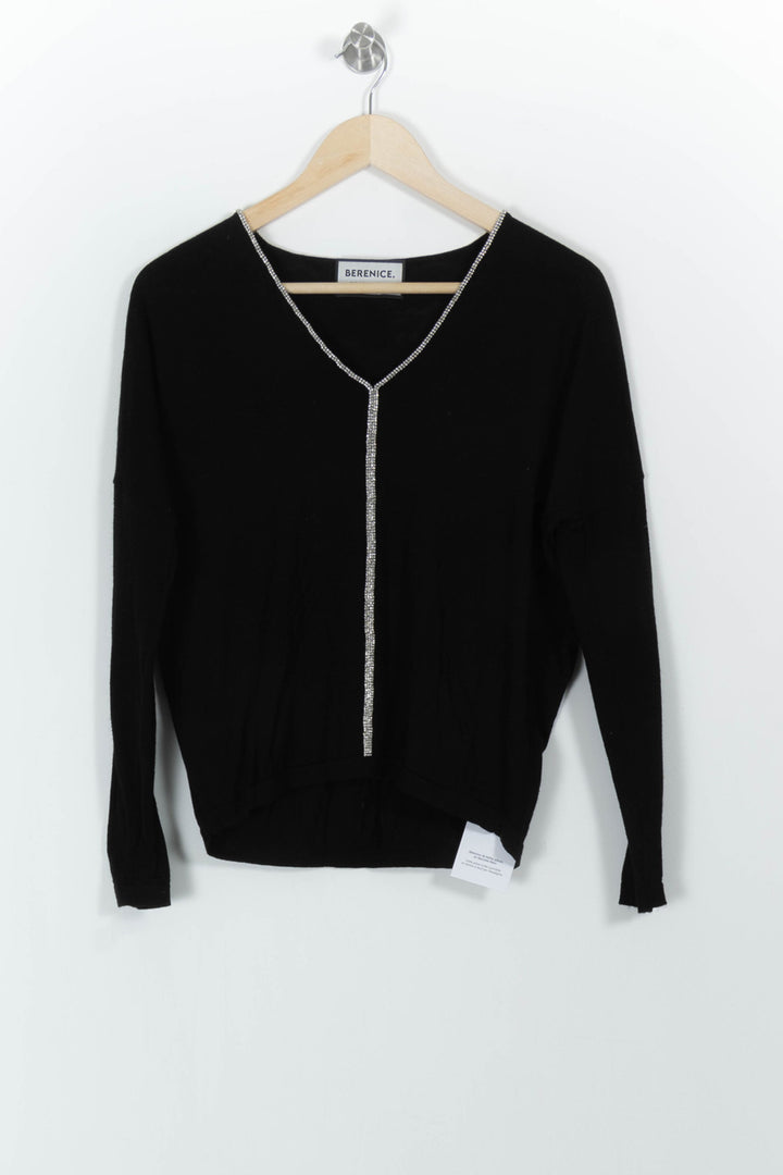 Pull Noir - Taille XS/34 de la marque Bérénice | PARAD101160 - Vendu par Paradigme - Image 2