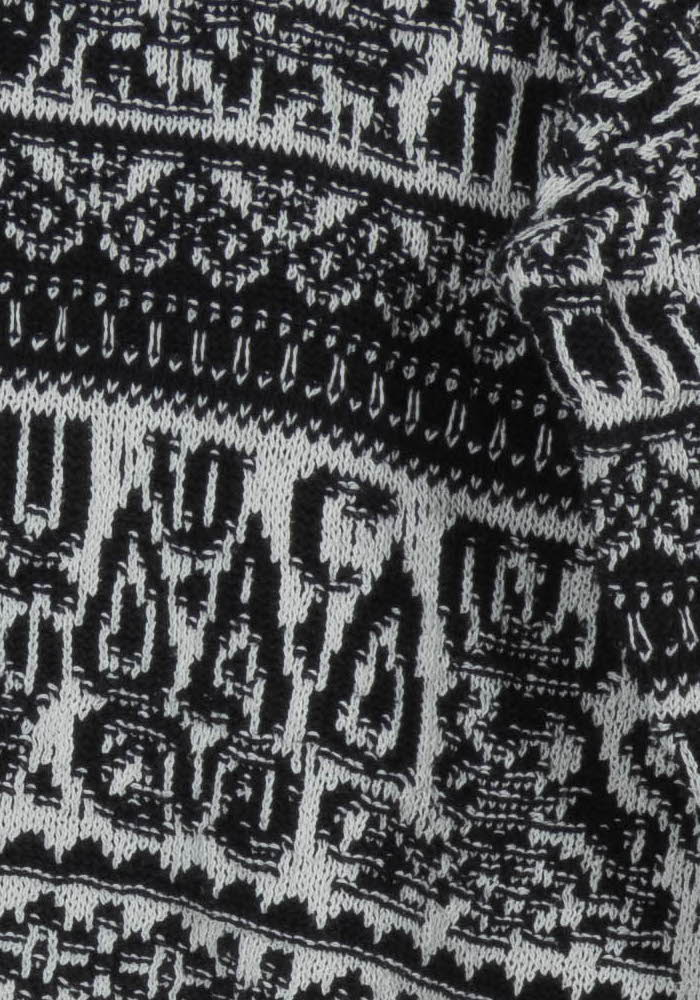 Pull Noir et Blanc - Taille M/38 de la marque La Fée Maraboutée | PARAD101167 - Vendu par Paradigme - Image 3
