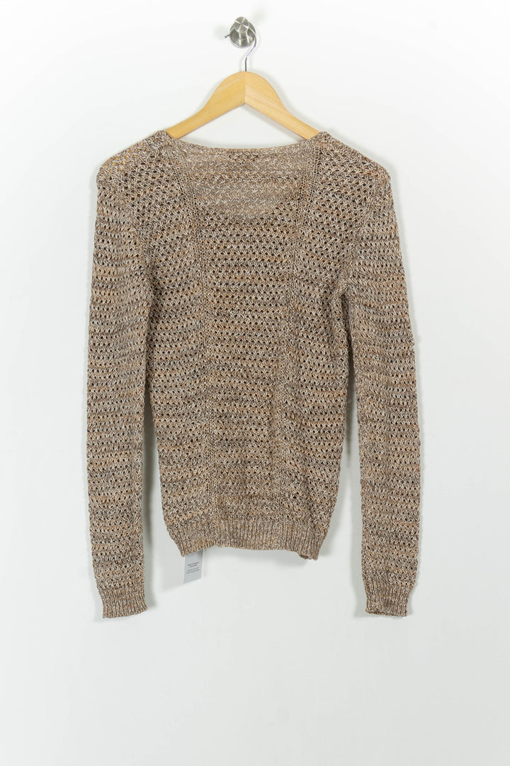 Pull Beige - Taille L/40 de la marque Caroll | PARAD101170 - Vendu par Paradigme - Image 4
