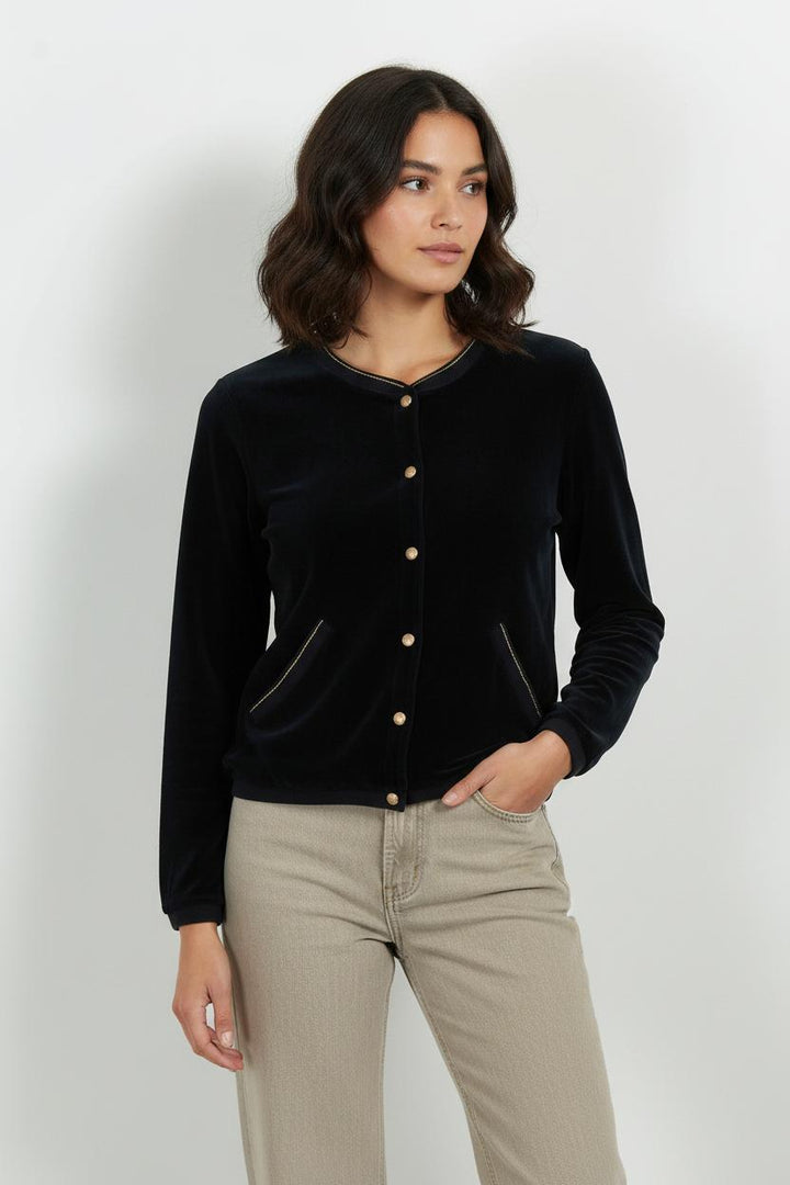 Cardigan Bleu - Taille XS/34 de la marque Des petits hauts | PARAD101177 - Vendu par Paradigme - Image 1