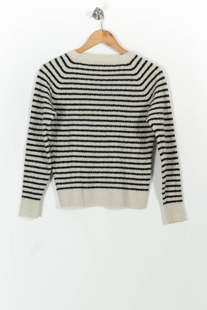 Pull Blanc et Noir - Taille L/40 de la marque Levi's | PARAD101179 - Vendu par Paradigme - Image 4
