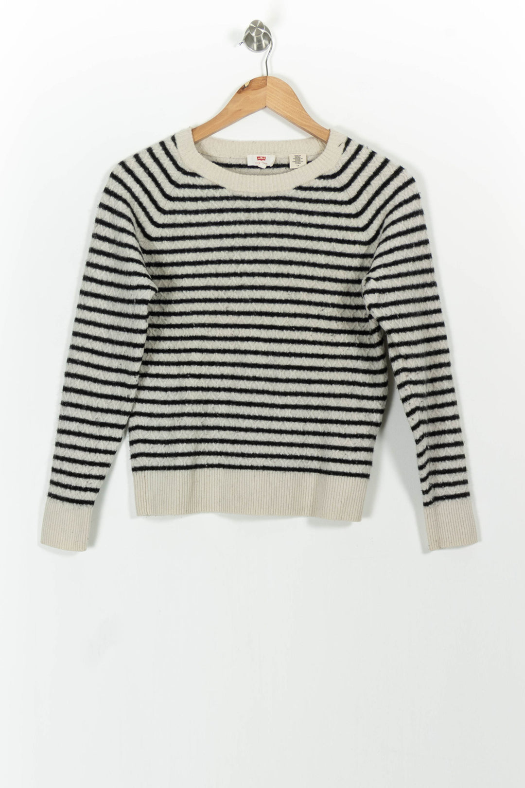 Pull Blanc et Noir - Taille L/40 de la marque Levi's | PARAD101179 - Vendu par Paradigme - Image 2