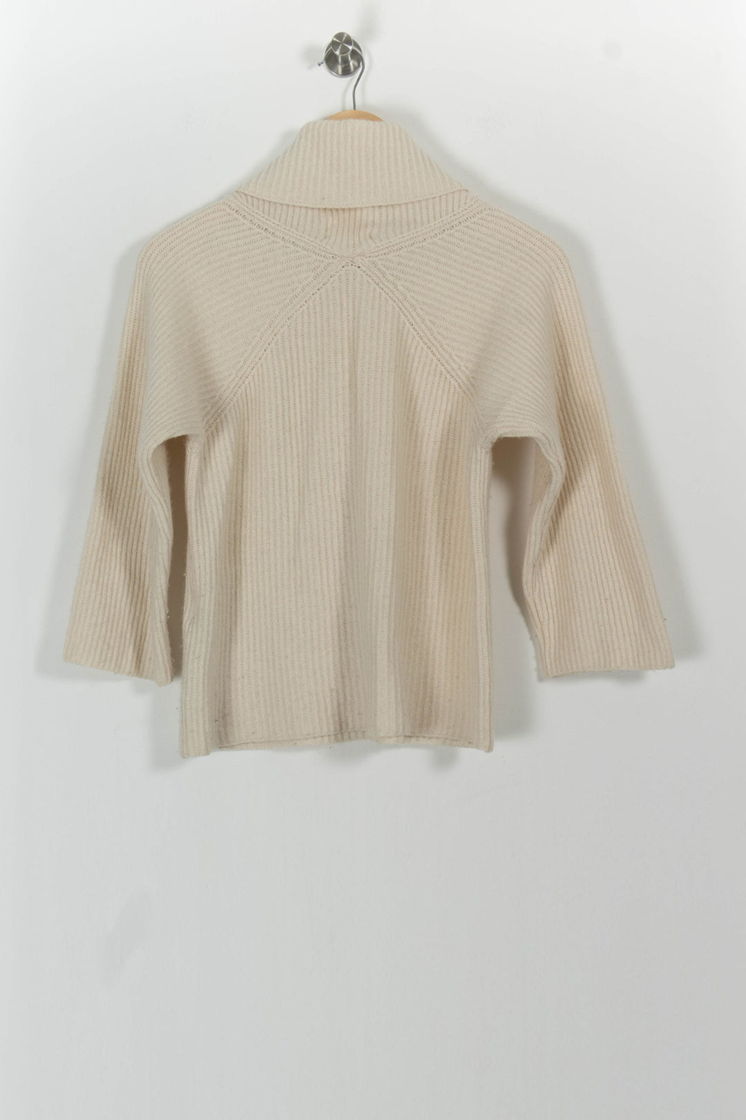 Pull Col Roulé Blanc - Taille S/36 de la marque Maison 123 | PARAD101182 - Vendu par Paradigme - Image 4