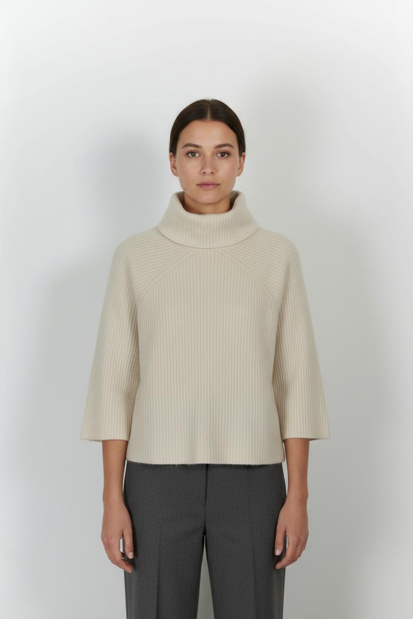 Pull Col Roulé Blanc - Taille S/36 de la marque Maison 123 | PARAD101182 - Vendu par Paradigme - Image 1