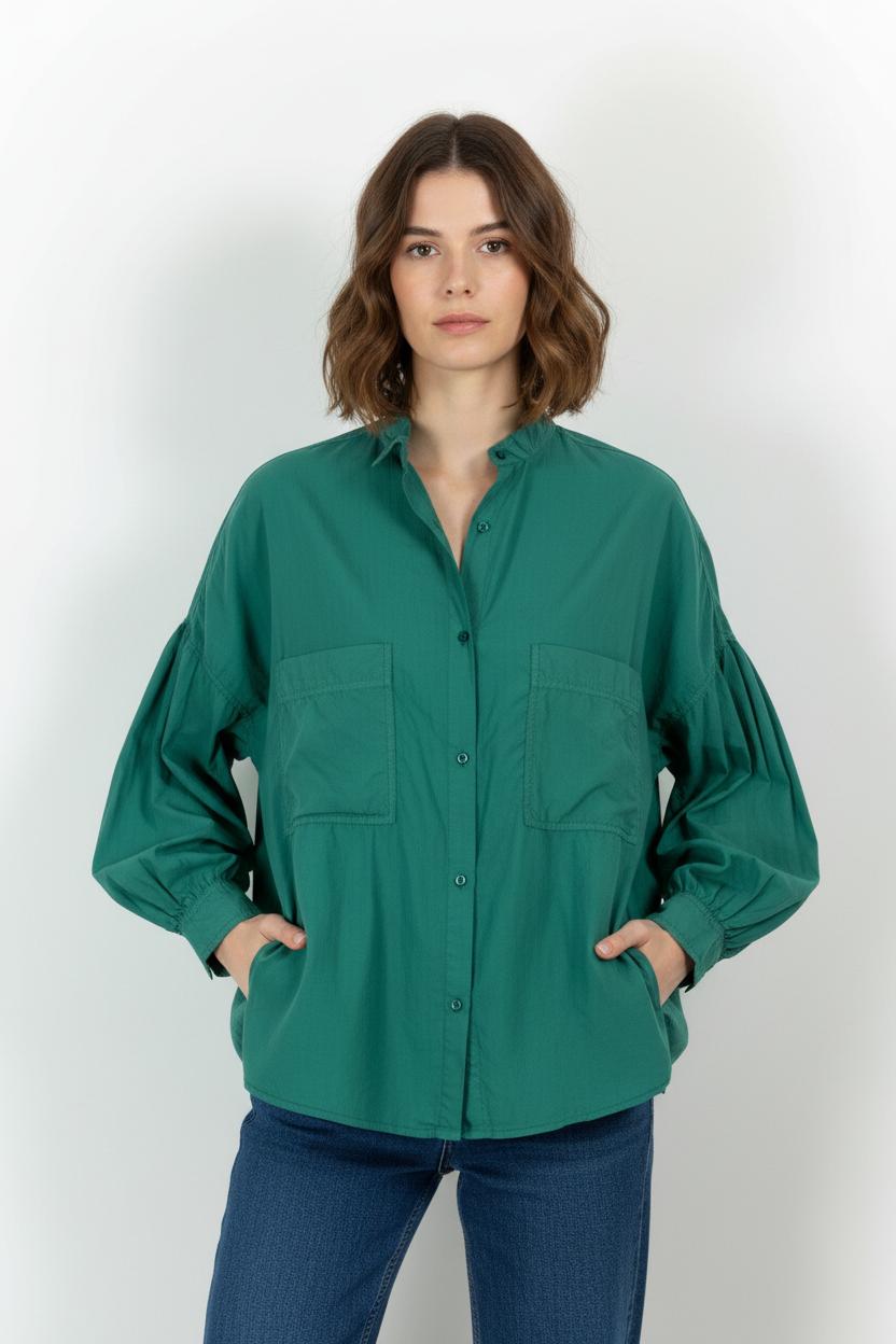 Chemise Verte - Taille M/38 de la marque Sessùn | PARAD101183 - Vendu par Paradigme - Image 1