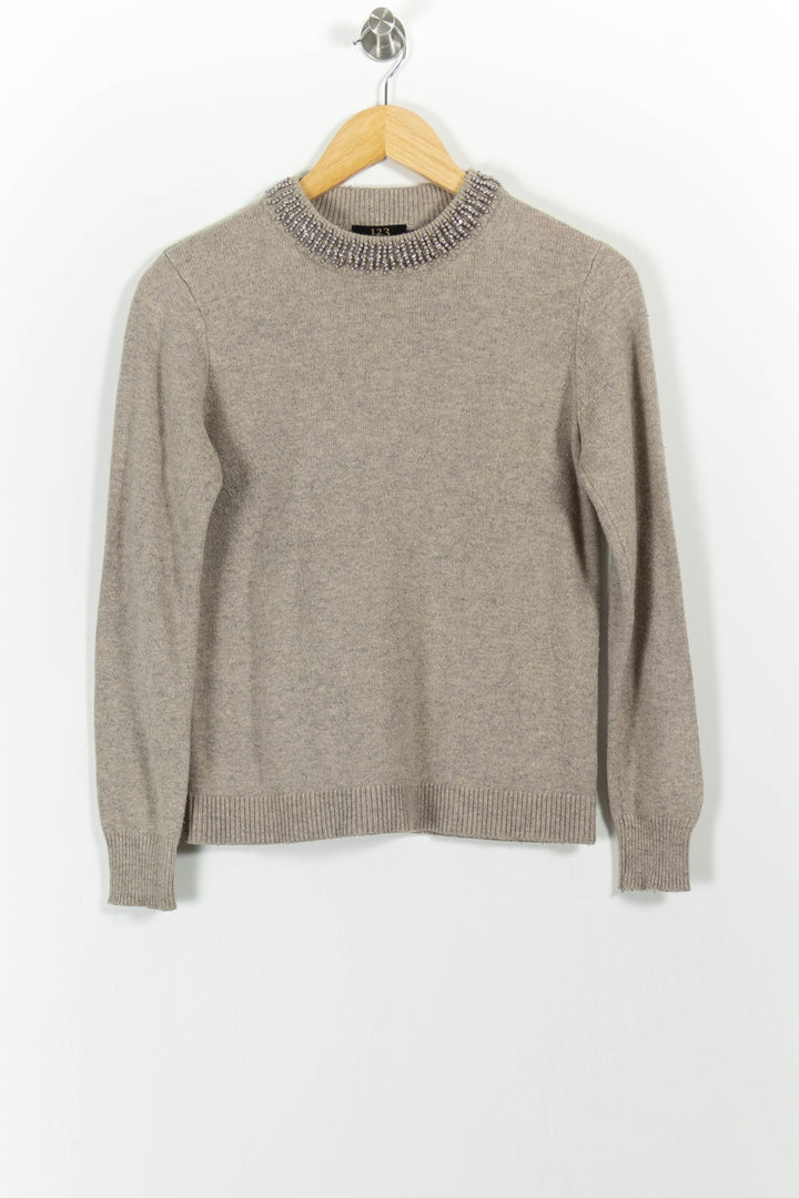 Pull Gris - Taille S/36 de la marque Maison 123 | PARAD101196 - Vendu par Paradigme - Image 2