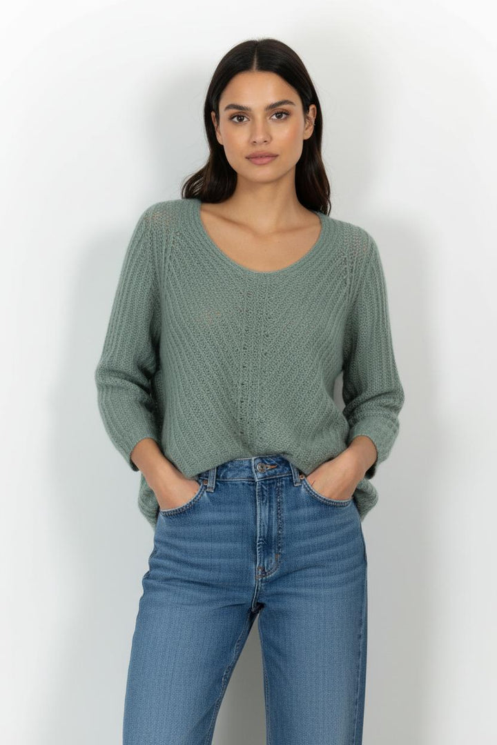 Pull Vert - Taille S/36 de la marque Sud express | PARAD101216 - Vendu par Paradigme - Image 1