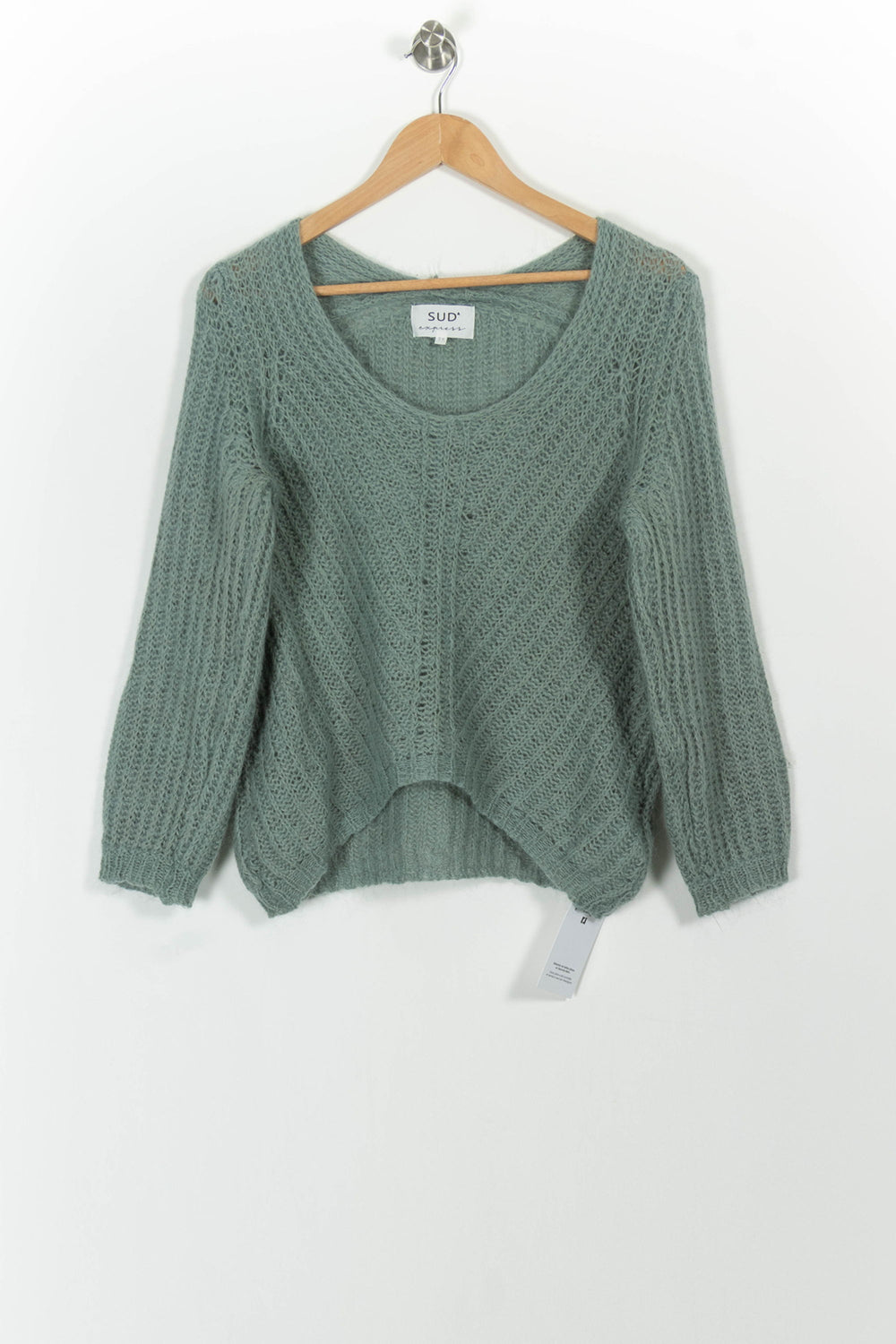 Pull Vert - Taille S/36 de la marque Sud express | PARAD101216 - Vendu par Paradigme - Image 2