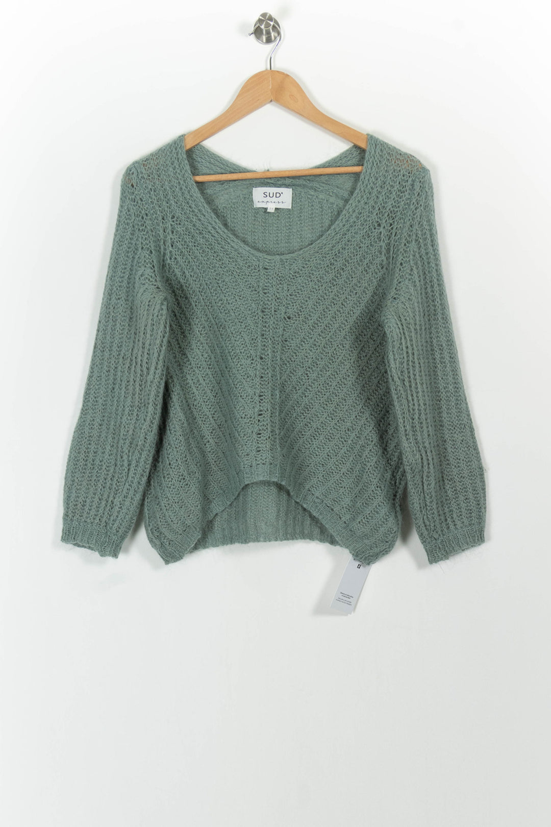 Pull Vert - Taille S/36 de la marque Sud express | PARAD101216 - Vendu par Paradigme - Image 2