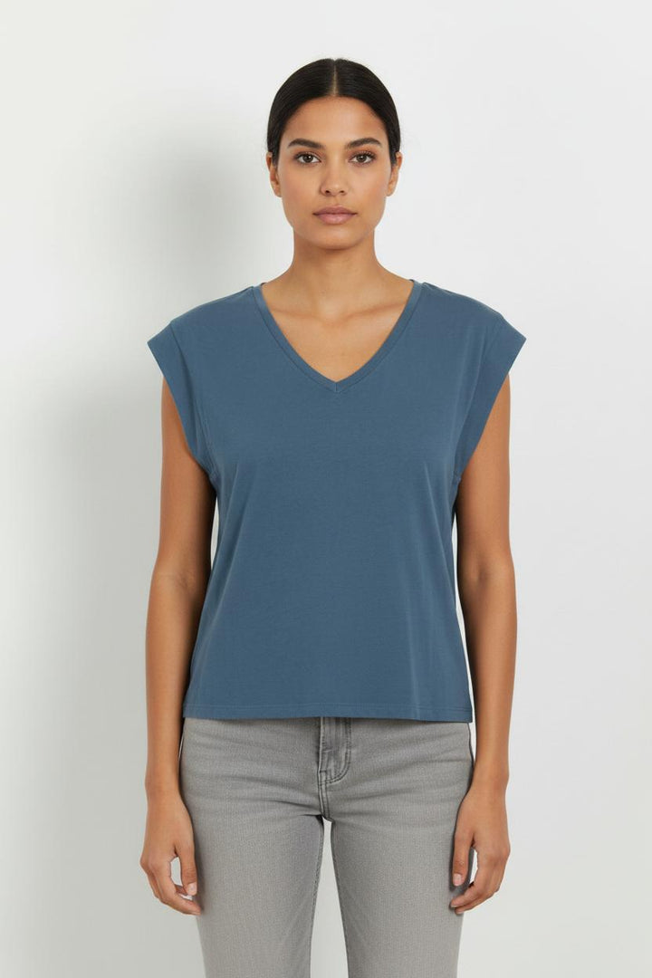 T-shirt Bleu - Taille M/38 de la marque Maison 123 | PARAD101221 - Vendu par Paradigme - Image 1