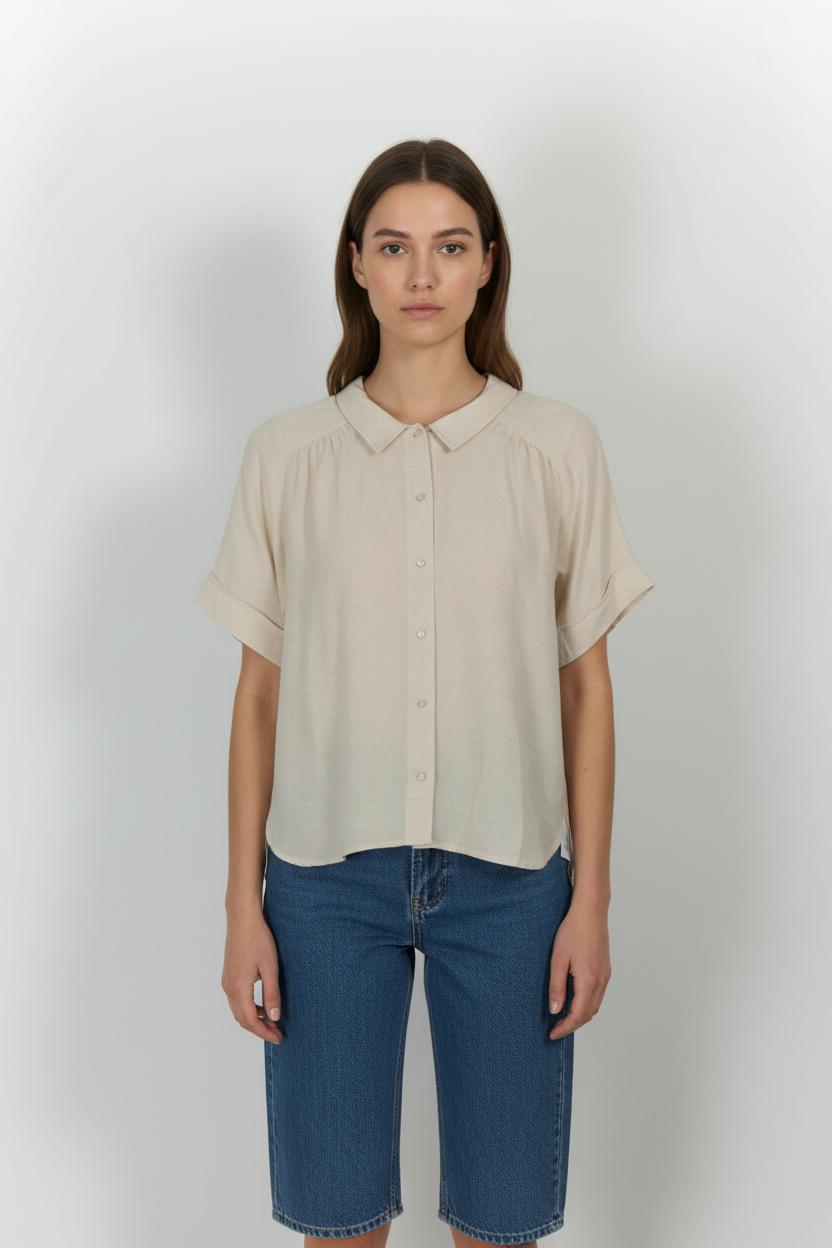 Chemisette Beige - Taille S/36 de la marque Sessùn | PARAD101225 - Vendu par Paradigme - Image 1