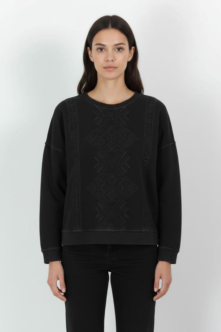 Sweatshirt Noir - Taille L/40 de la marque Maison 123 | PARAD101226 - Vendu par Paradigme - Image 1