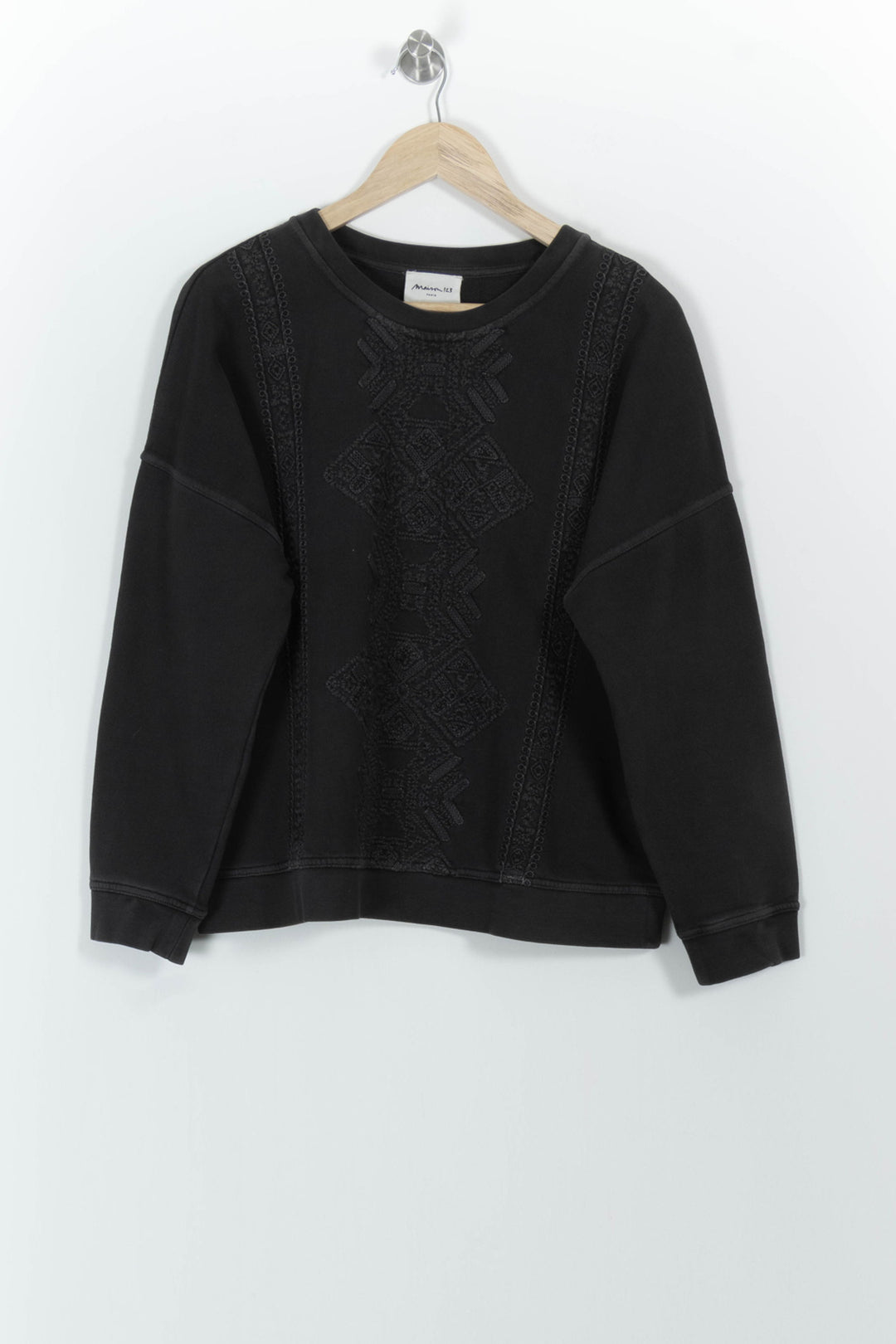 Sweatshirt Noir - Taille L/40 de la marque Maison 123 | PARAD101226 - Vendu par Paradigme - Image 2