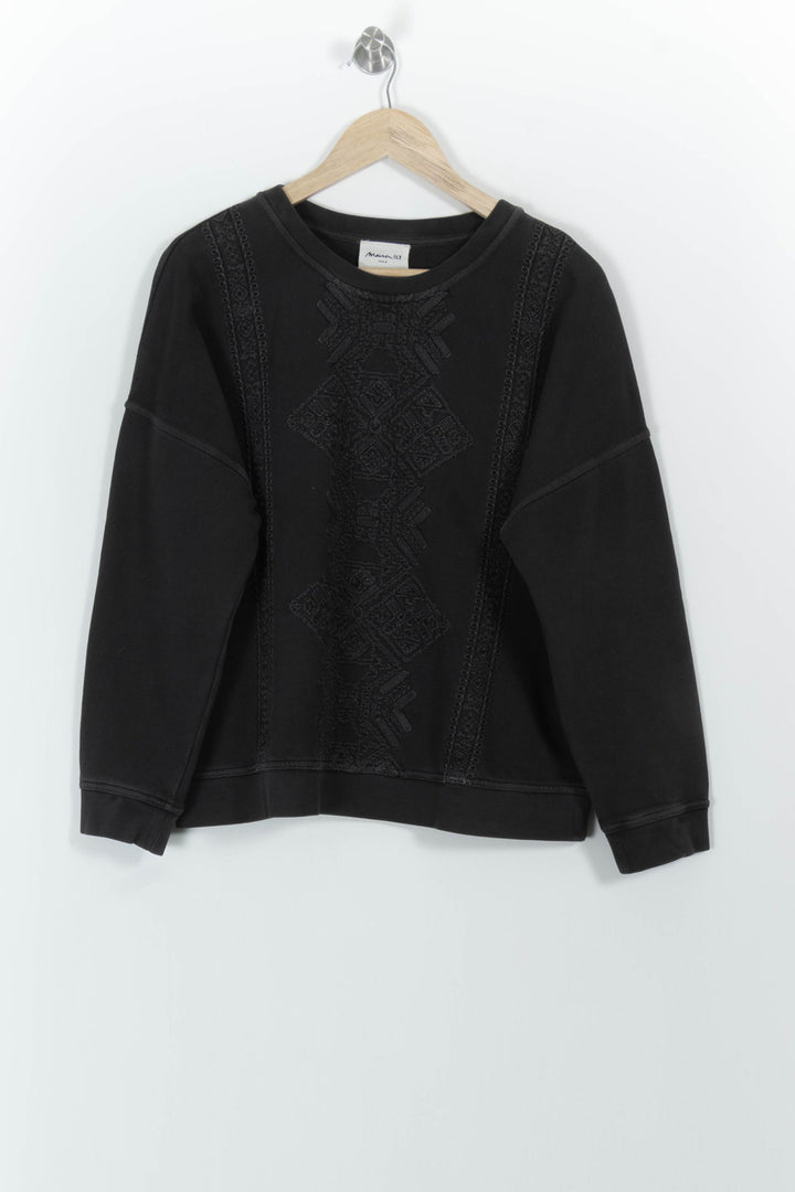 Sweatshirt Noir - Taille L/40 de la marque Maison 123 | PARAD101226 - Vendu par Paradigme - Image 2