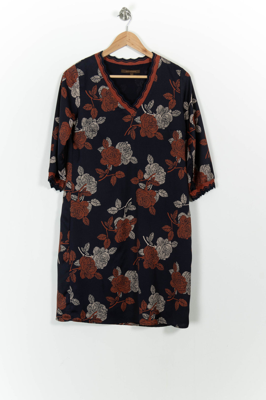 Robe Bleue et Marron - Taille S/36 de la marque La Fée Maraboutée | PARAD101229 - Vendu par Paradigme - Image 2