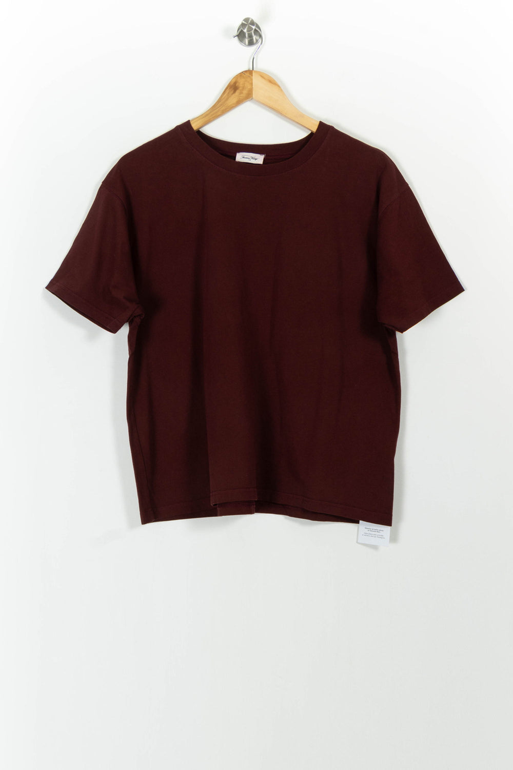 Tee-shirt Bordeaux - Taille M/38 de la marque American Vintage | PARAD101230 - Vendu par Paradigme - Image 2