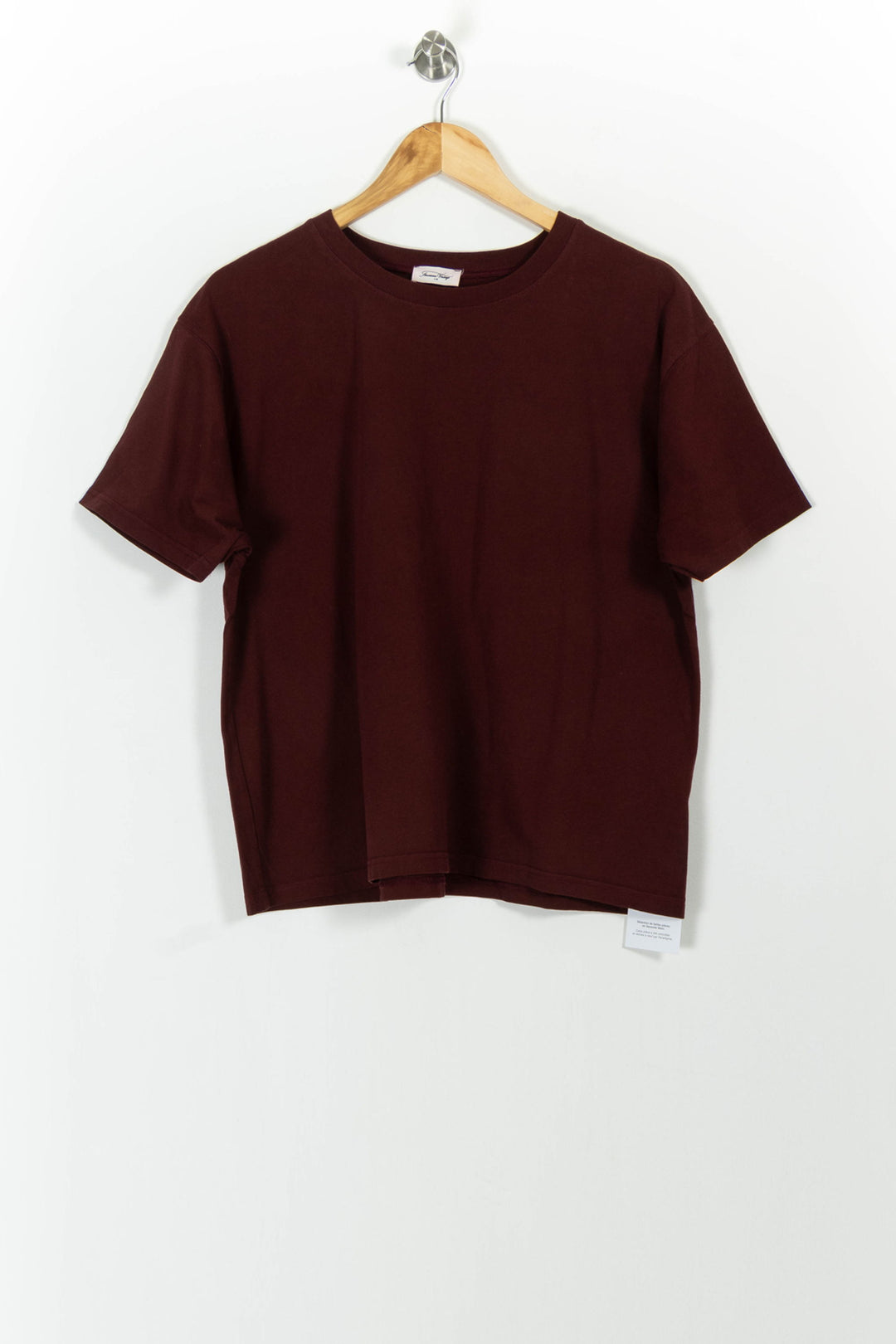 Tee-shirt Bordeaux - Taille M/38 de la marque American Vintage | PARAD101230 - Vendu par Paradigme - Image 2