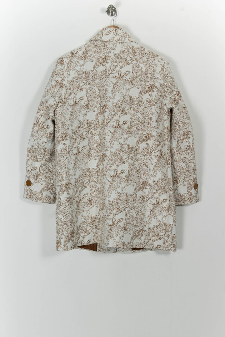 Manteau Beige et Blanc - Taille S/36 de la marque La Fée Maraboutée | PARAD101231 - Vendu par Paradigme - Image 4