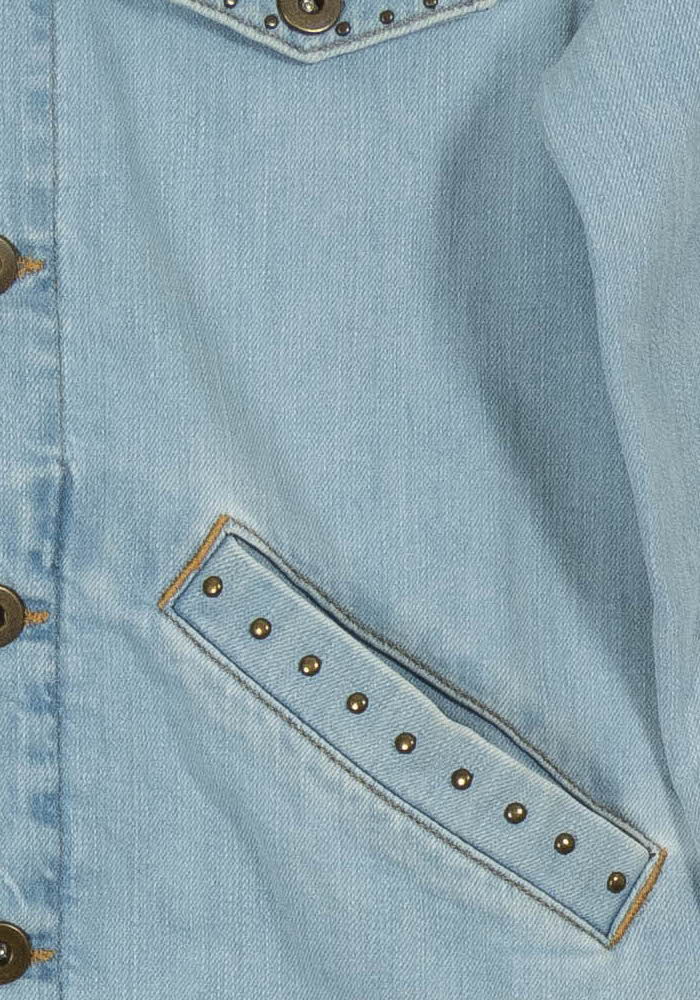 Veste en Jean Bleue - Taille S/36 de la marque I.Code | PARAD101234 - Vendu par Paradigme - Image 3