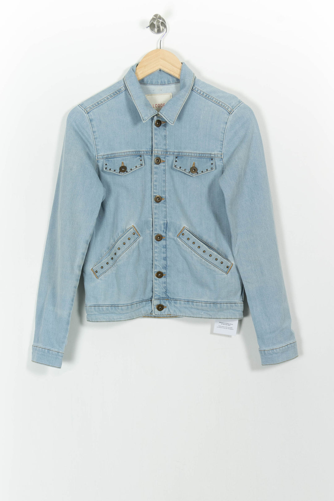 Veste en Jean Bleue - Taille S/36 de la marque I.Code | PARAD101234 - Vendu par Paradigme - Image 2