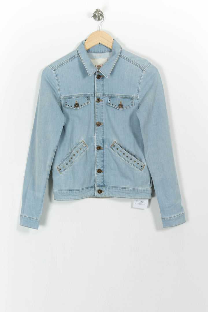 Veste en Jean Bleue - Taille S/36 de la marque I.Code | PARAD101234 - Vendu par Paradigme - Image 2