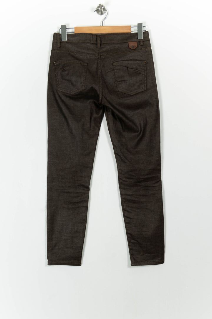 Jean Marron - Taille S/36 de la marque IKKS | PARAD101246 - Vendu par Paradigme - Image 4